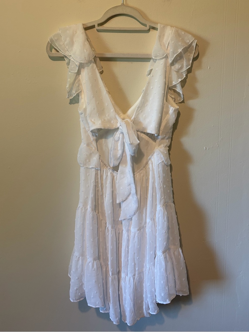 Altar'd State White Ruffle Dress - Picture 3 of 3